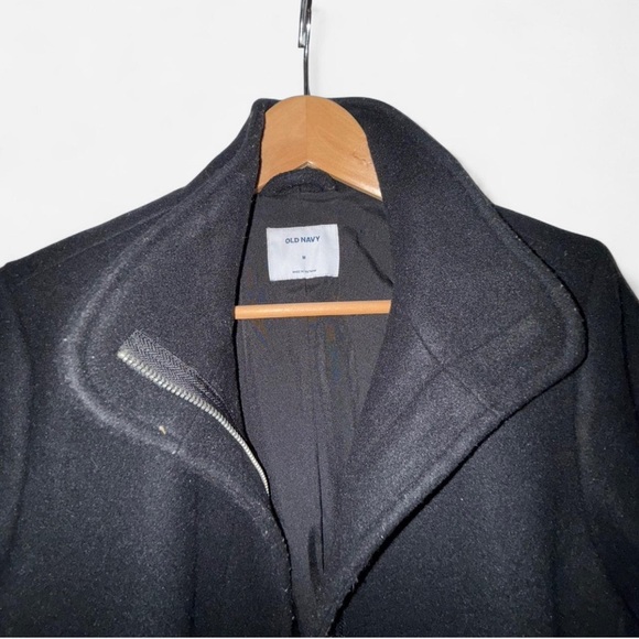 Old Navy Black Trench Coat - Picture 3 of 4